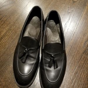 M. Gemi men's black shoes tassle loafers us 11